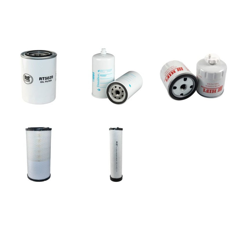 Case WX165 Filter Service Kit Air Oil Fuel Filters with Case 659TA-M2 Engine