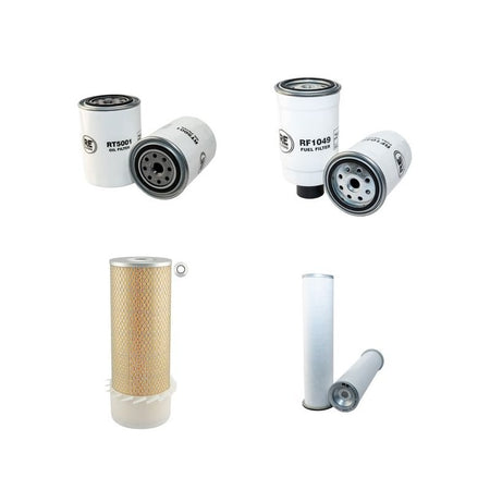 Case WX90 Filter Service Kit Air Oil Fuel Filters with Perkins Engine YR 2002-