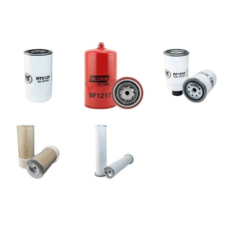 Case WX95 Filter Service Kit Air Oil Fuel Filters with CNH Engine