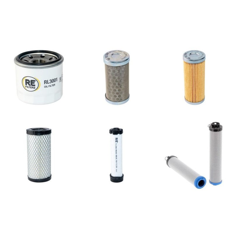 Filter service kit suitable for Cat 3014C with Yanmar 3TNV76 Eng.