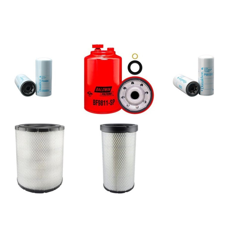 Filter kit suitable for CAT D7R with CAT 3176C Engine Serial No REC 538- Air Oil Fuel Filters