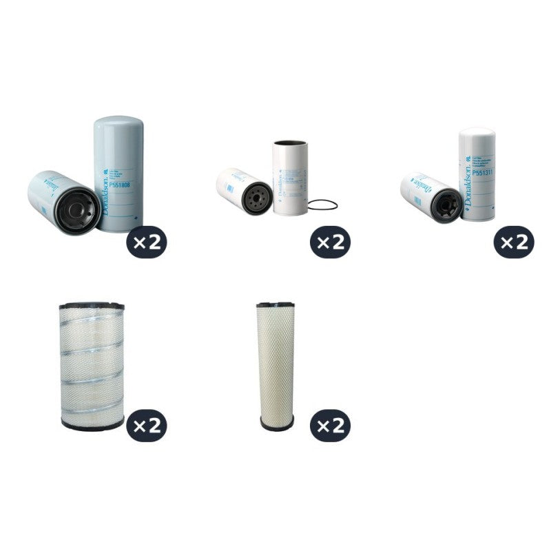 Filter kit suitable for CAT GRPE ELECT 3412 STA with CAT 3412STA Engine Serial No A4BZ