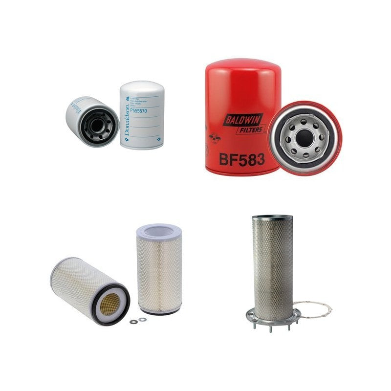 Filter kit suitable for CAT IT12 with CAT Engine Serial No 2YC1/4NC1- Air Oil Fuel Filters