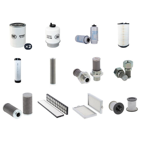 Filter kit suitable for CAT M322C with CAT 3056 Engine Serial No H2E1-