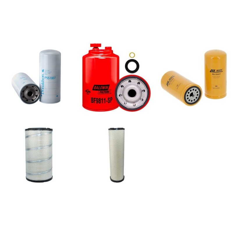 Filter kit suitable for CAT PM102 with C 7 ACERT Engine Air Oil Fuel Filters