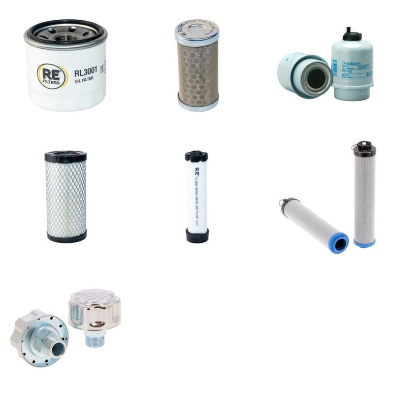 Filter service kit suitable for CAT 3027 D CR w/ Yanmar 3Tnv76N Eng SN IJL2013-