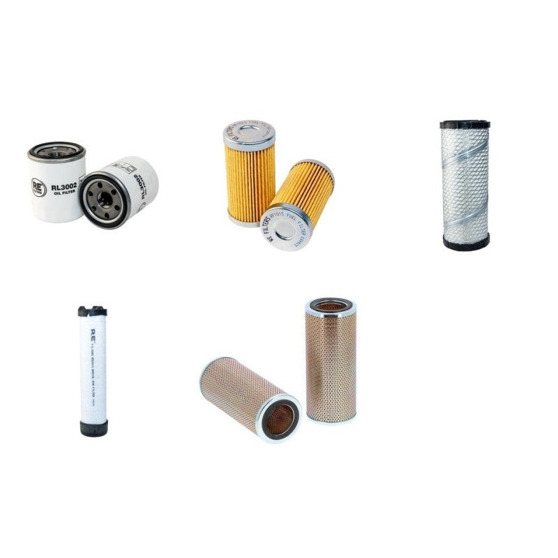 Filter service kit suitable for CAT 303CR w/ CAT 3034 Eng