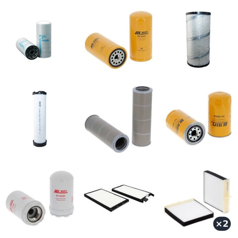 Filter service kit suitable for CAT 314C w/ CAT 3145 Eng
