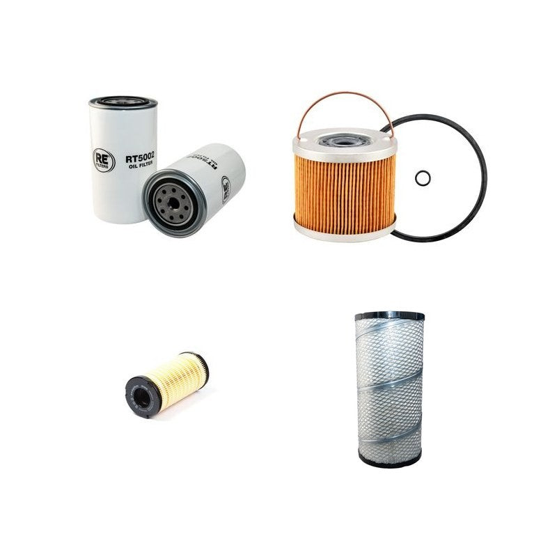 Filter service kit suitable for CAT XQE60-2 w/ Perkins 1104C-44Tg2/3 Eng