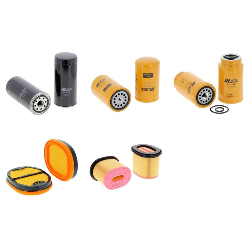 Challenger MT 525 B TECHSTAR CVT Engine Filter Kit with Perkins 1106-DE66TA engine 2008-
