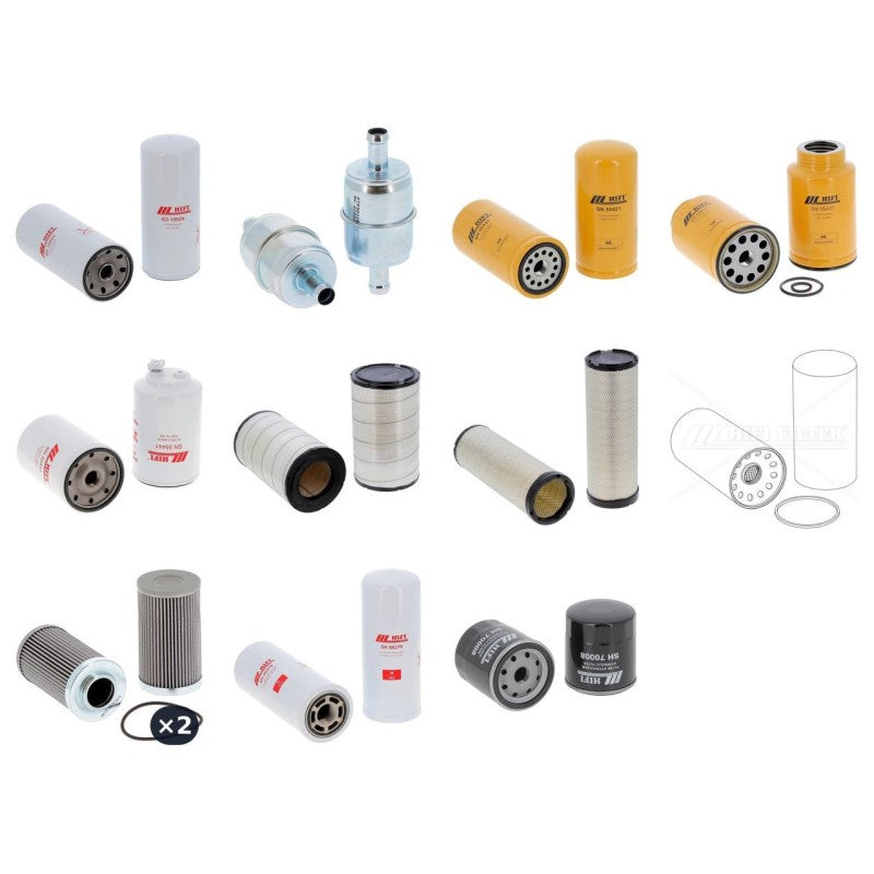 Challenger ROGATOR 1184 H Filter Kit with Caterpillar engine 2010-
