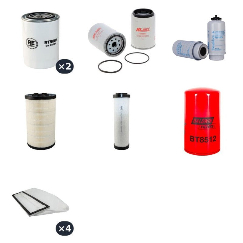 CLAAS DOMINATOR 150 Filter Service Kit with Cat 3056E Eng HP 152 CH 200