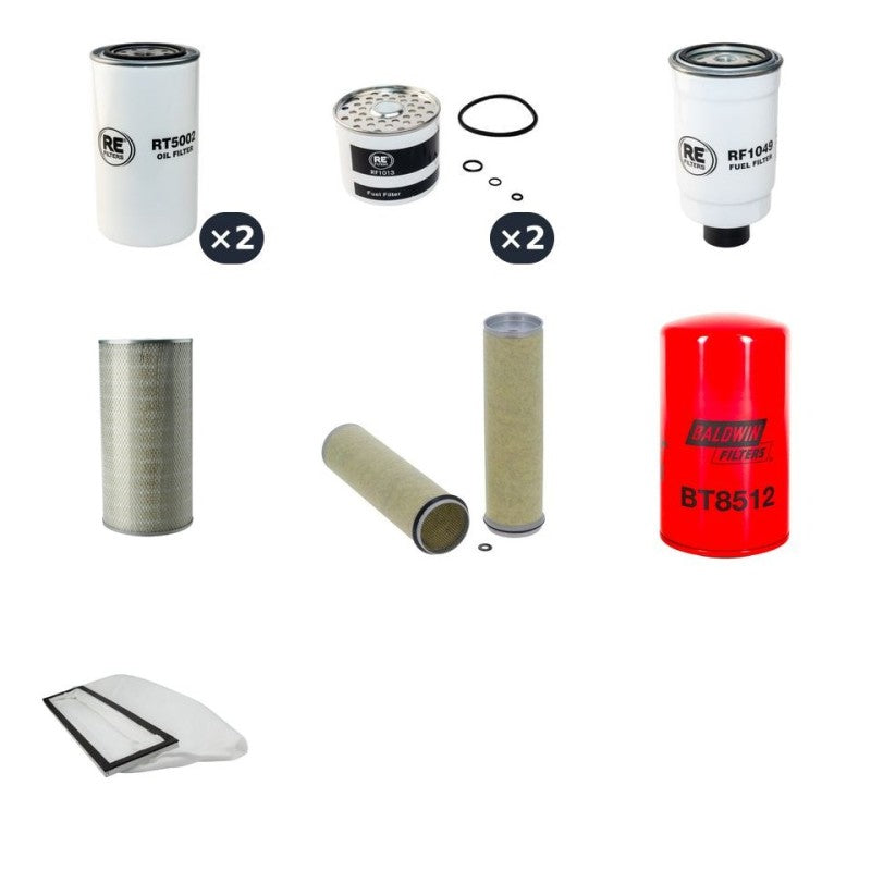 CLAAS JAGUAR 682S/SL Filter Service Kit w/Perkins TV 8.540 Eng.