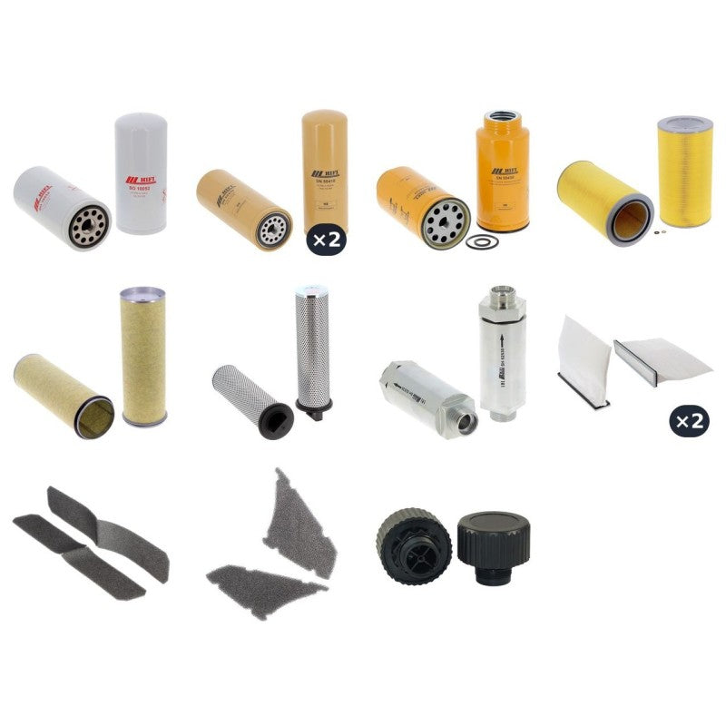 Claas LEXION 760 TERRATRAC Filter Kit with Caterpillar C13 Acert engine 2013-