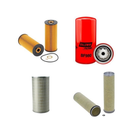 CLAAS MEGA 208 Filter Service Kit Air Oil Fuel Filters w/MERCEDES OM366LA Eng. 240 CH