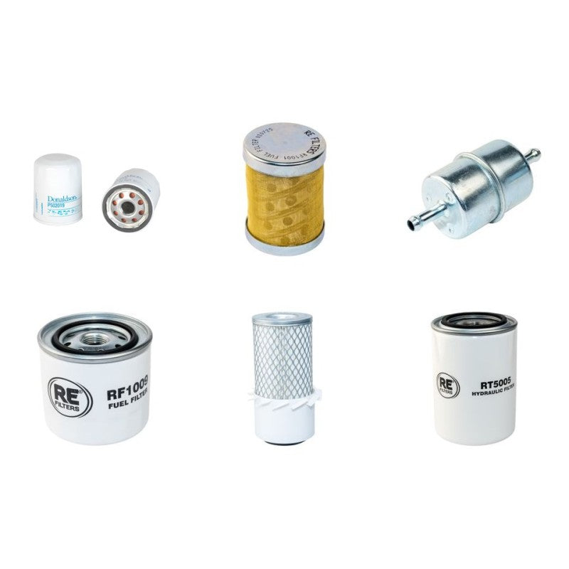 Cushman Turf Truckster Filter Service Kit with Perkins 10310 Engine Air fins