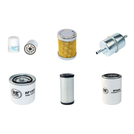 Cushman Turf Truckster Filter Service Kit with Perkins 10310 Engine Air wo fins