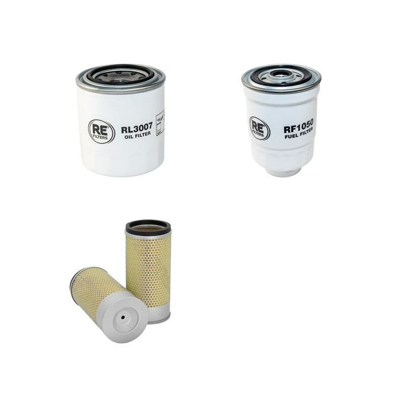 Daewoo / Doosan D30G Filter Service Kit Air Oil Fuel Filters with Yanmar 4TNE98 Engine