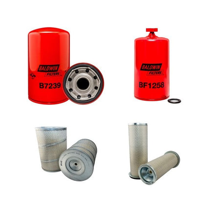 DAEWOO MEGA 250-VFilter Service Kit Air Oil Fuel Filters w/D 1146T TIER 1 Eng. SN 1001-2000