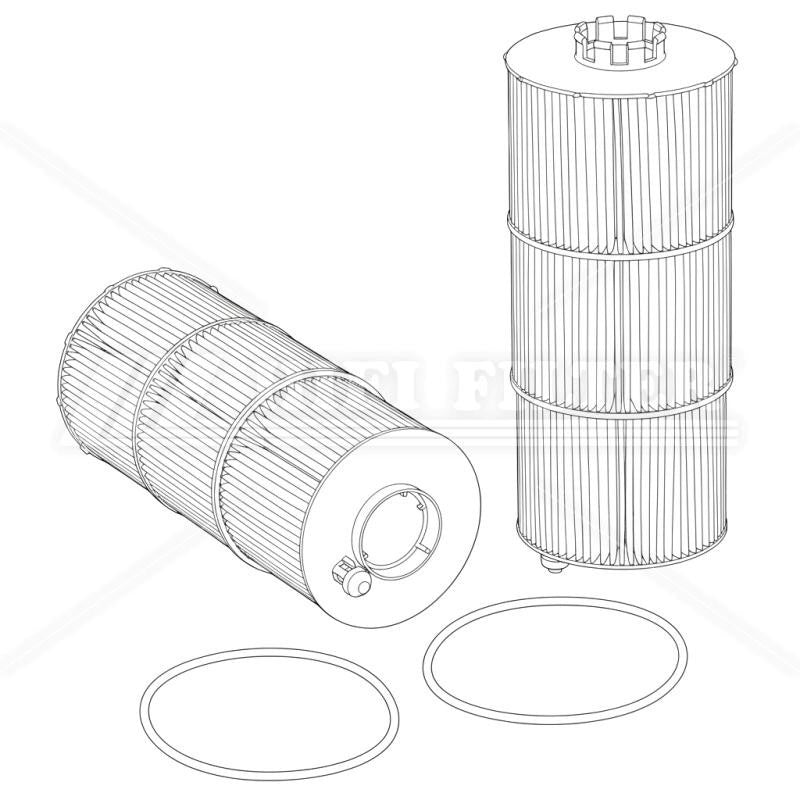 Daf XF 450-II Engine Filter Kit with Paccar MX-11 engine 2021-