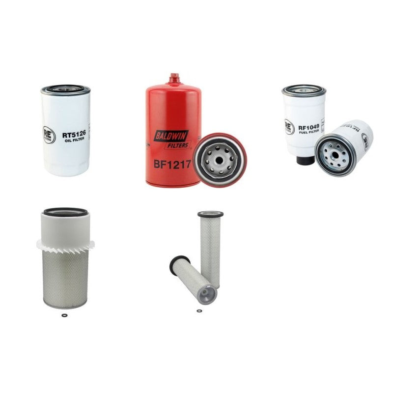 DEROT MS165 Filter Service Kit Air Oil Fuel Filters w/Iveco Eng.