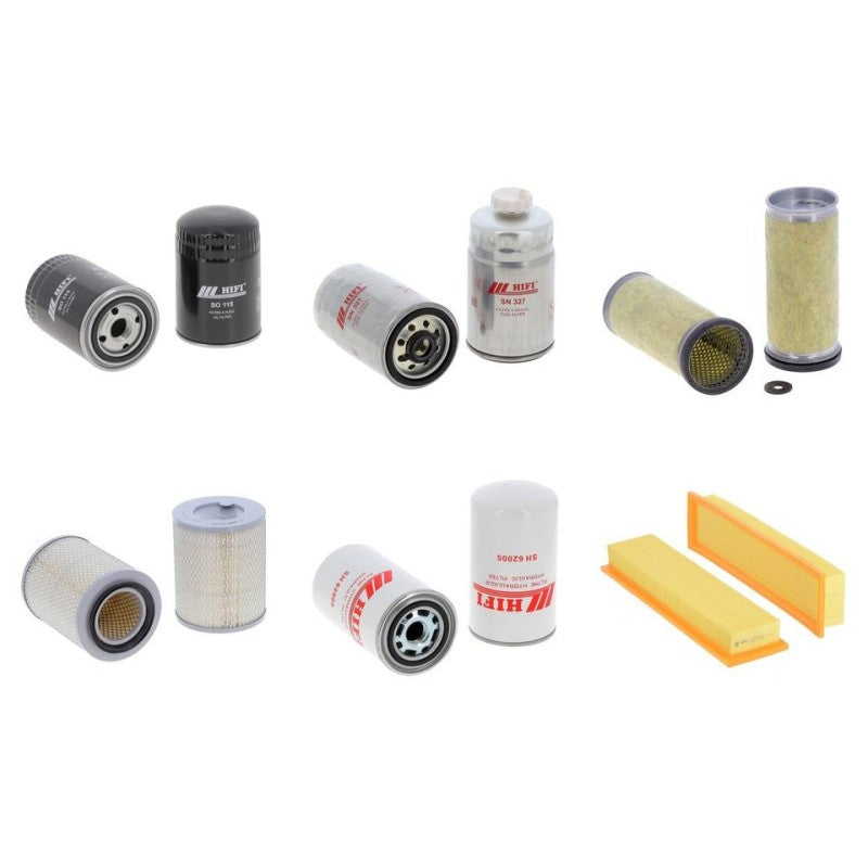 Deutz DX 3.70 V Filter Kit with Deutz F4L912 engine 1986-