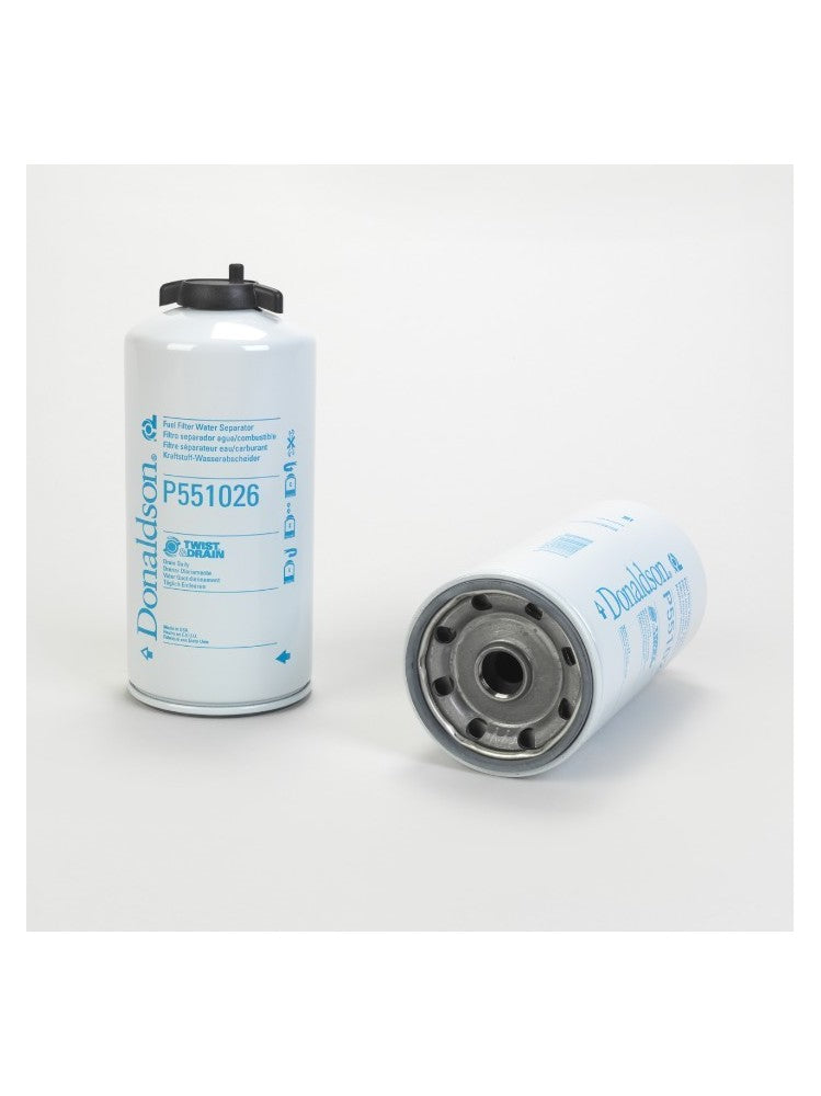 Donaldson P551026 FUEL FILTER WATER SEPARATOR SPIN-ON TWIST&DRAIN