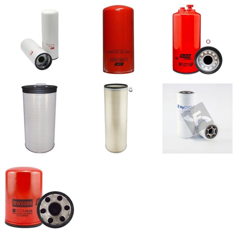 Doosan 10/455 Filter Service Kit with Cummins QSX 15 Engine Year 2012-