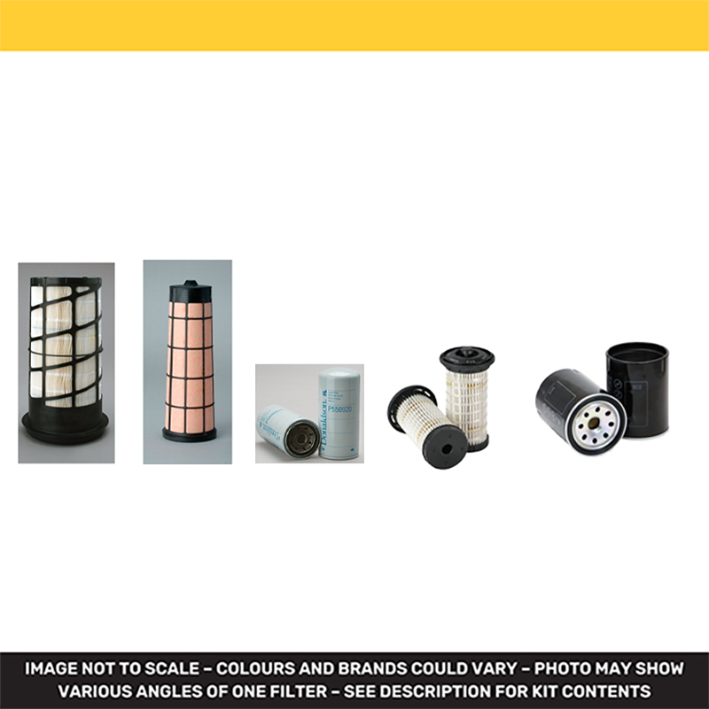 Doosan DX140LC-5 Filter Service Kit Air Oil Fuel Filters with Perkins 1204F-E44TAN Engine