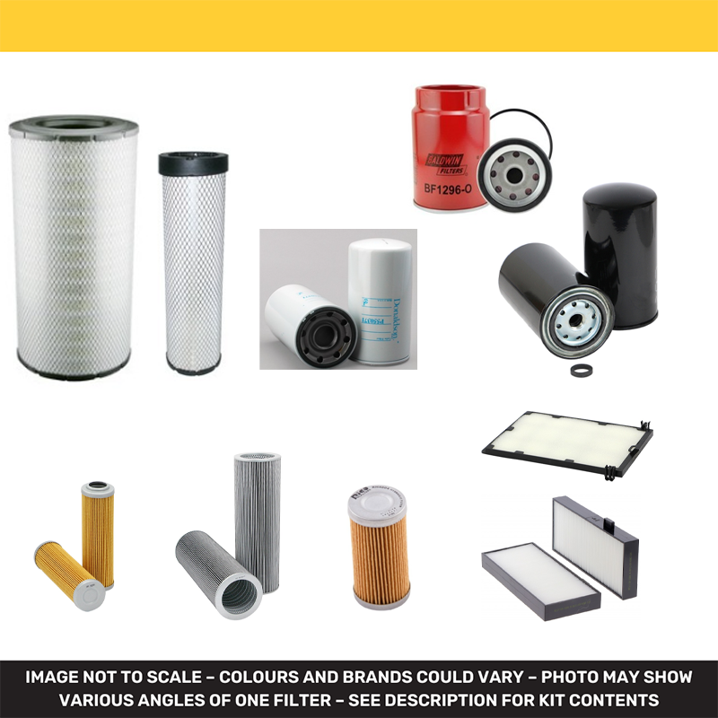 Doosan DX190W Filter Service Kit with Doosan DL06 Engine Year 2007-