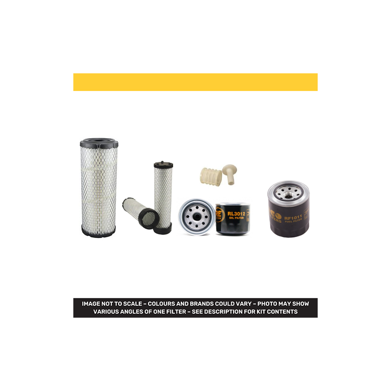 Doosan DX35Z Filter Service Kit Air Oil Fuel Filters with Yanmar 3TNV88-SDBHEABO Engine Serial No RA2012 Year 2007-
