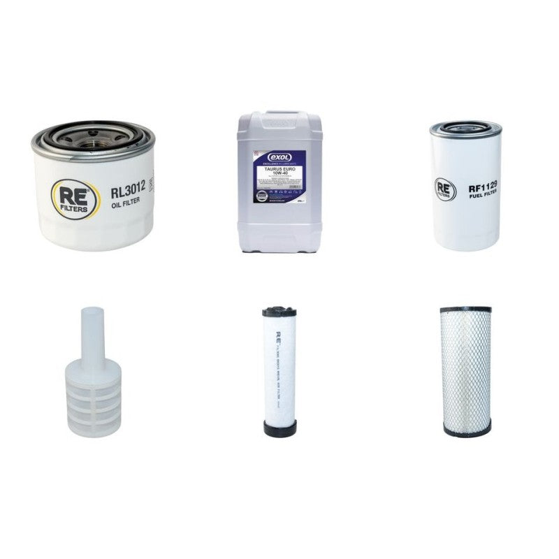 Doosan DX 63-3 Engine filters and lubricant kit with Yanmar Engine 2013-