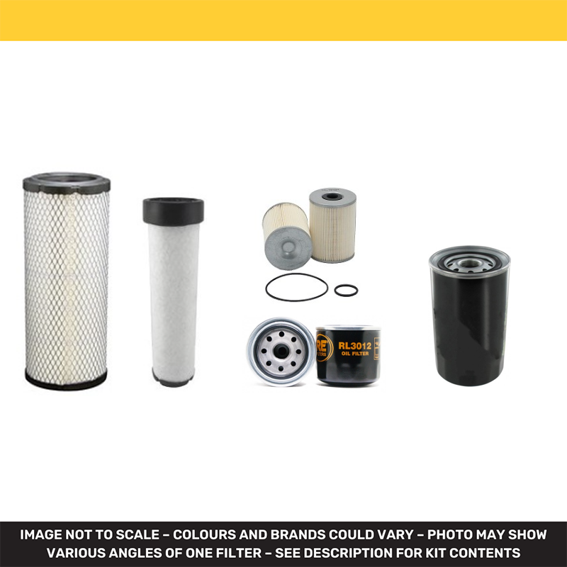 Doosan DX80W-3 Filter Service Kit Air Oil Fuel Filters with Yanmar 4 TNV98 Engine Year 2013-