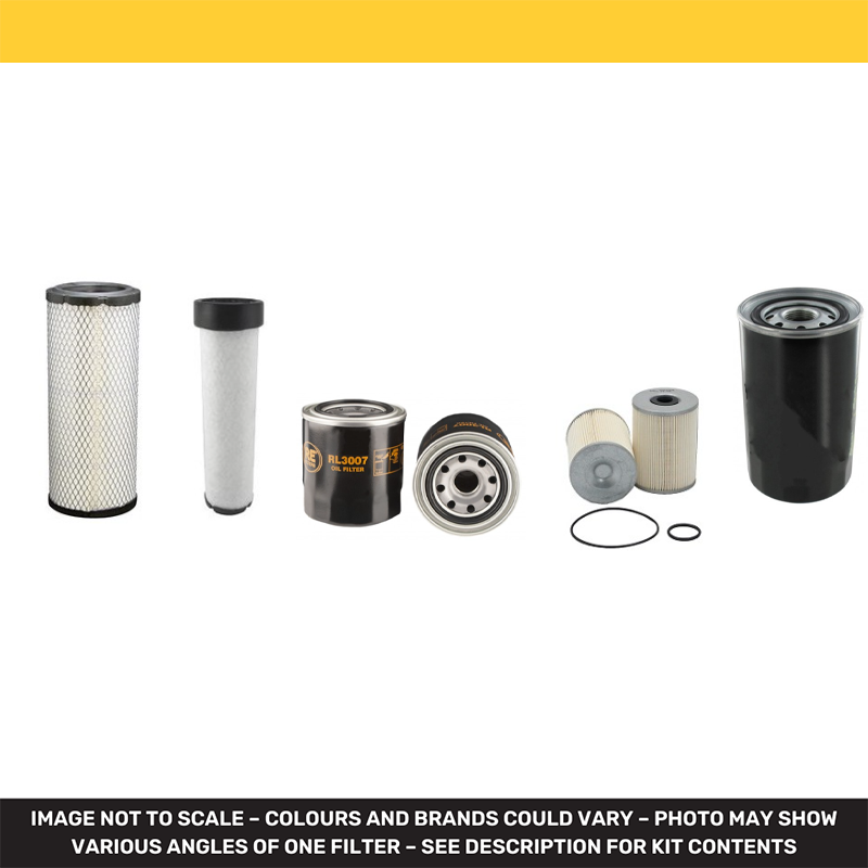 Doosan DX85R3 Filter Service Kit Air Oil Fuel Filters with Yanmar 4 TNV98C Engine Year 2013-
