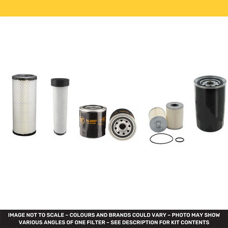 Doosan DX85R3 Filter Service Kit Air Oil Fuel Filters with Yanmar 4 TNV98C Engine Year 2013-