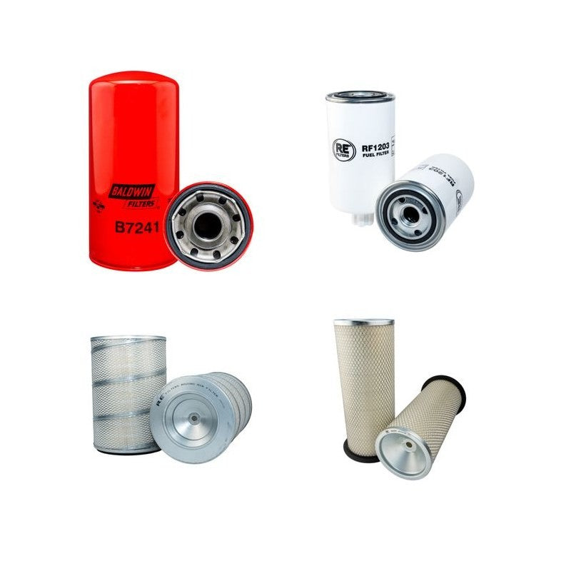 Doosan MEGA400 III PLUS Filter Service Kit Air Oil Fuel Filters with Daewoo Engine