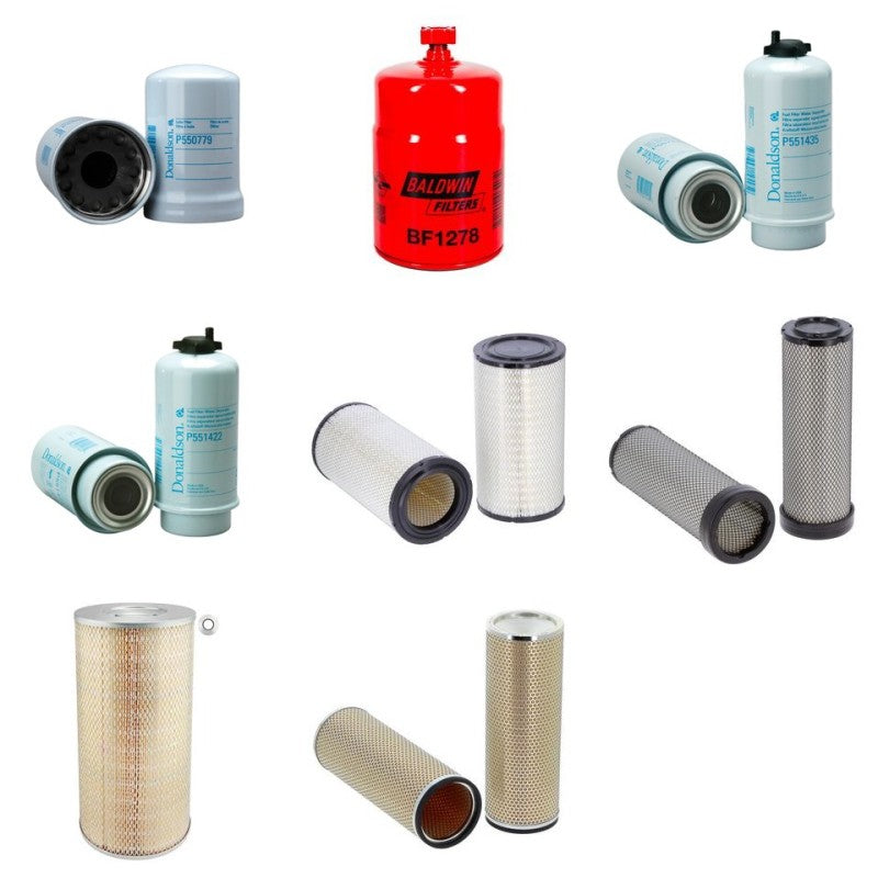 Doosan R1290F Filter Service Kit Air Oil Fuel Filters with JD 6068HF285E Engine Year 2011-