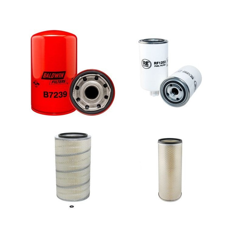 Doosan Solar 290LCV Filter Service Kit Air Oil Fuel Filters with Daewoo Engine
