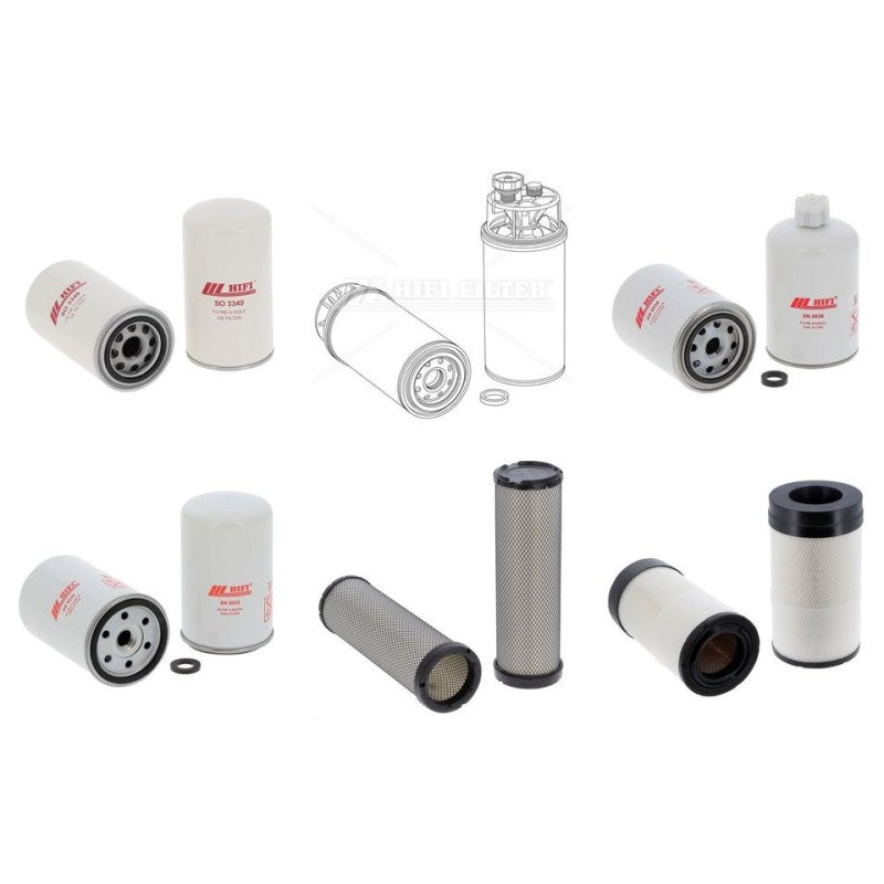 Dynapac (winget) CA 510 D Engine Filter Kit with Cummins 6BTA5.9-C170 engine 2005-