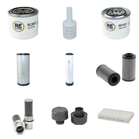 EUROCOMACH ES90UR Filter Service Kit w/Yanmar 4TNV98 Eng.