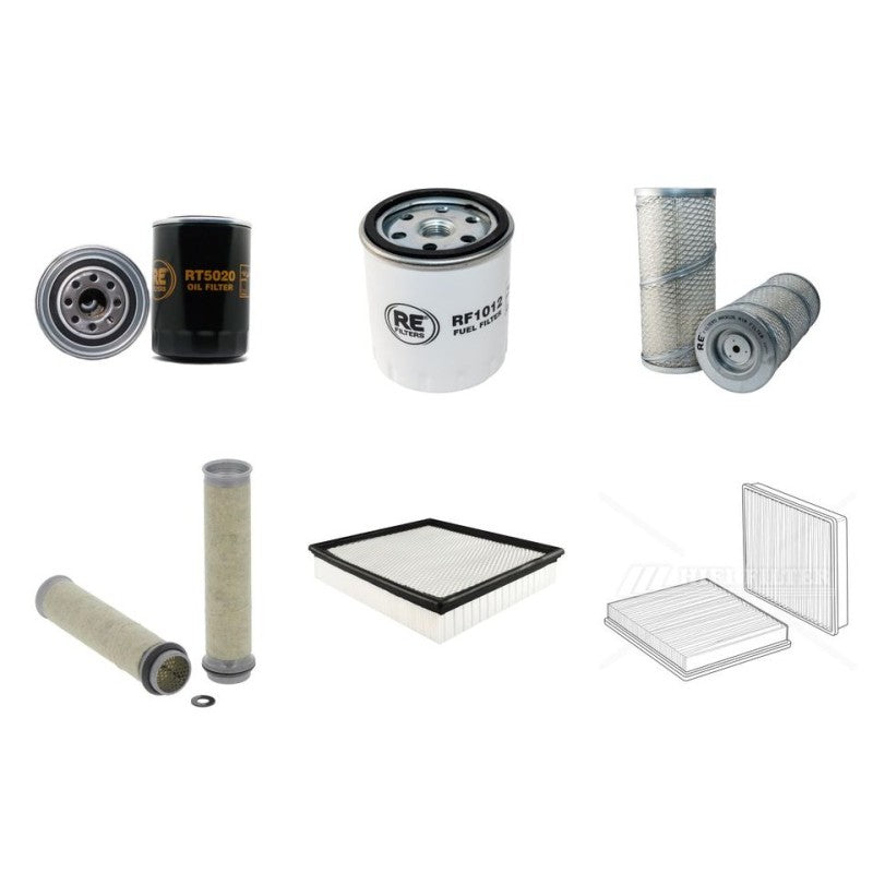 FENDT FARMER 280S/SA/V/VA/P/PA Filter Service Kit w/Deutz F4L913 Eng. YR 1.97-2.03