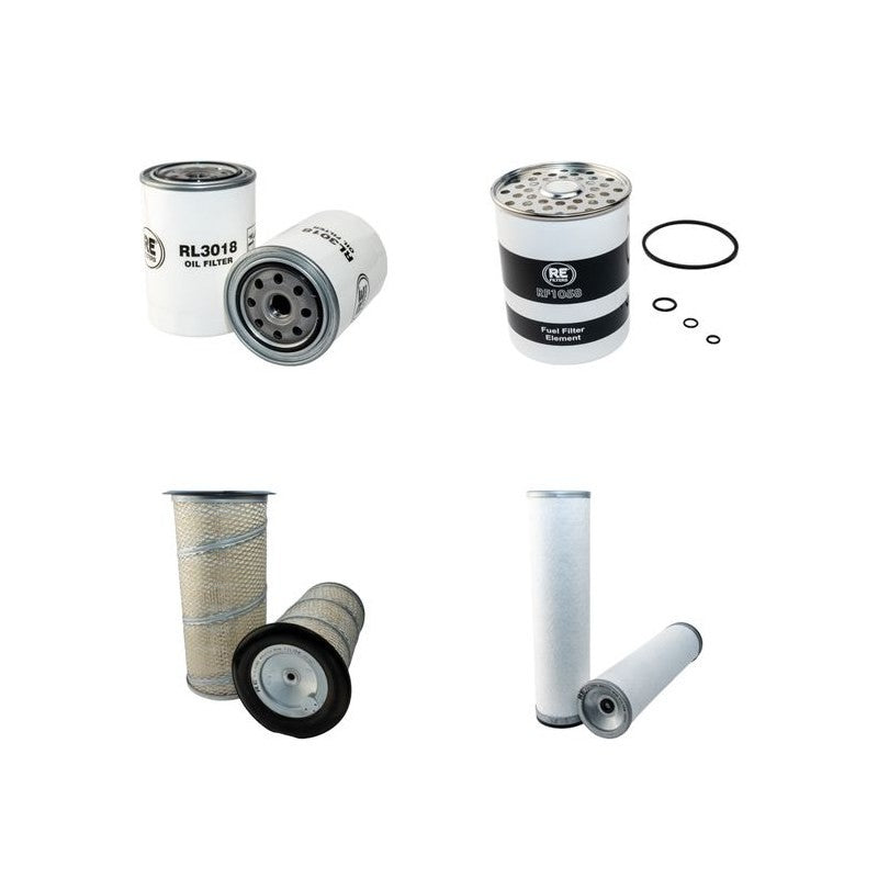 FORD 655C Filter Service Kit Air Oil Fuel Filters w/FORD Eng. YR 11.88-08.92