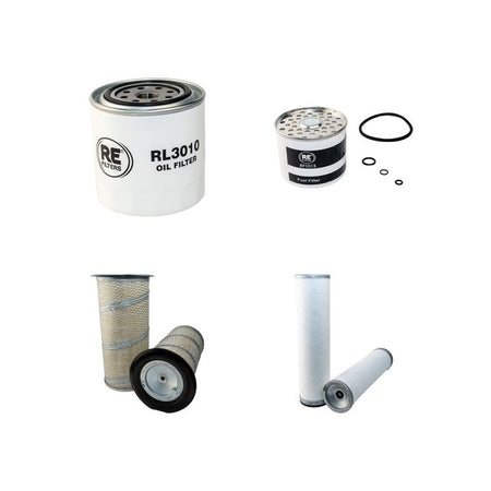 FORD 6610 Filter Service Kit Air Oil Fuel Filters