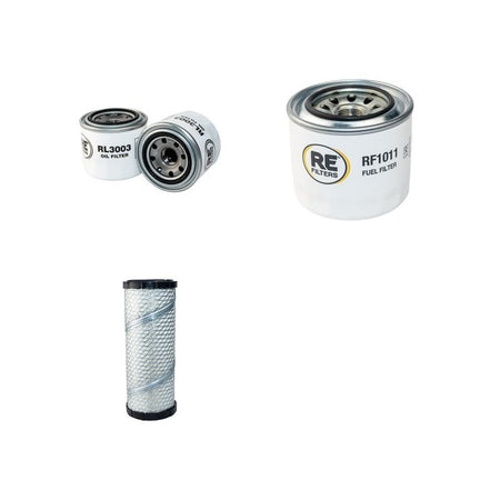 FUCHS F1144 Filter Service Kit Air Oil Fuel Filters w/Yanmar 4TNV88-DSA2 Eng. YR 2008-
