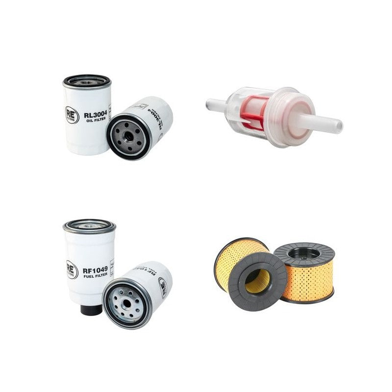 HAMM HD10C Filter Service Kit Air Oil Fuel Filters w/HATZ 4W35T Eng. YR 2006-2008