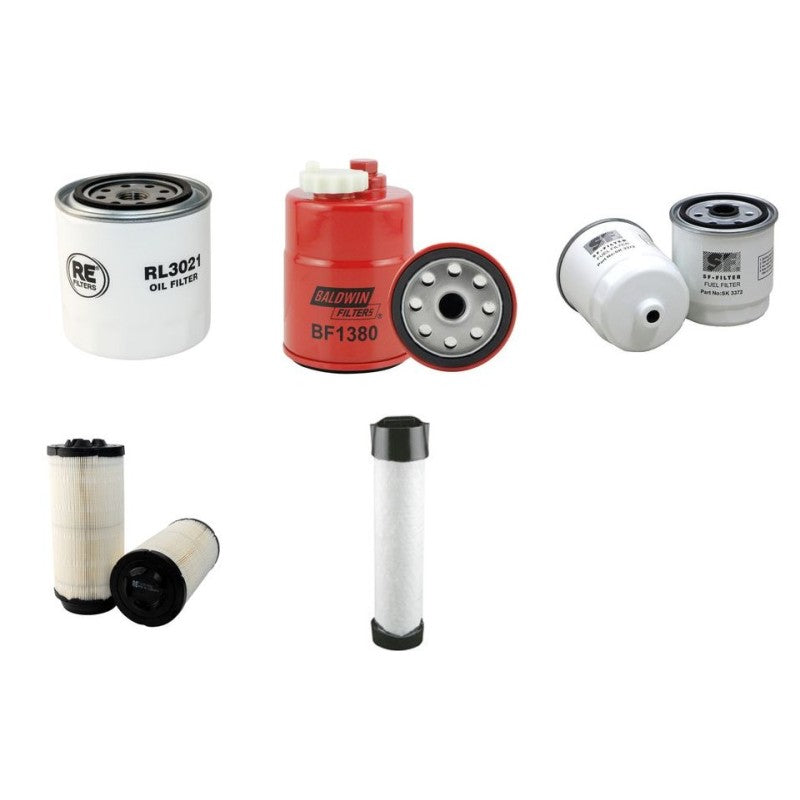 HAMM HD10VV Filter Service Kit Air Oil Fuel Filters w/Kubota D1503-M-ET03 Eng. SN H200 YR 2010-