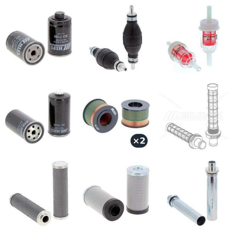 Hamm HD 12 VT Filter Kit with Hatz 4 W 35 engine 2010-