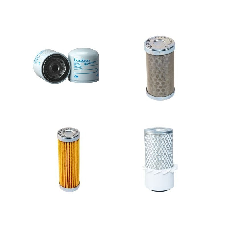 HANIX H08B Filter Service Kit Air Oil Fuel Filters w/Kubota D722BH Eng.