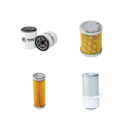 HANIX H22B Filter Service Kit Air Oil Fuel Filters w/Mitsubishi L3E Eng. SN H2200201-