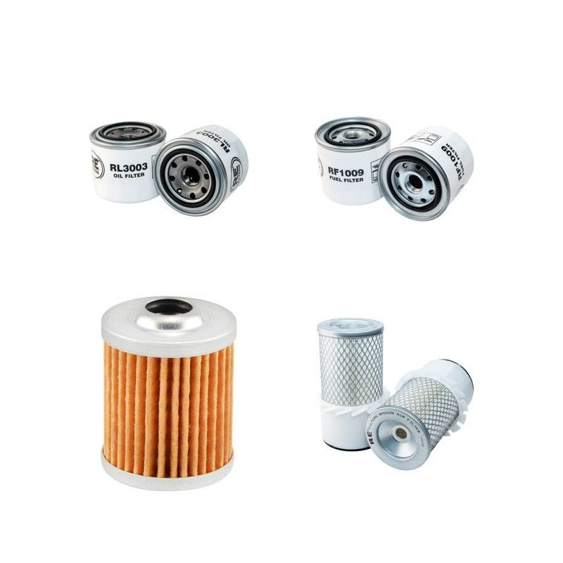 HANIX H35A Filter Service Kit Air Oil Fuel Filters w/ISUZU 3LD1 Eng.